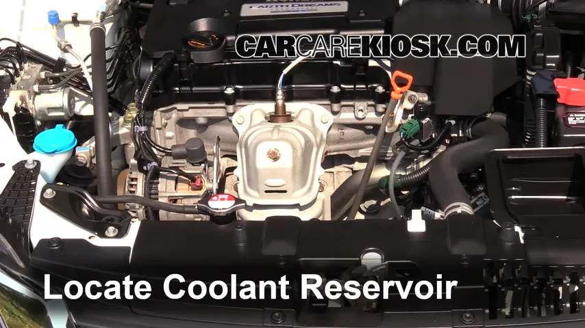 2013 Honda Accord EX-L 2.4L 4 Cyl. Sedan Coolant (Antifreeze) Check Coolant Level